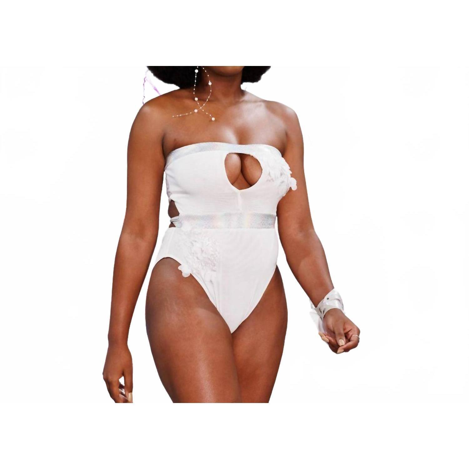 New Gyv Me Body Lit One Piece In White